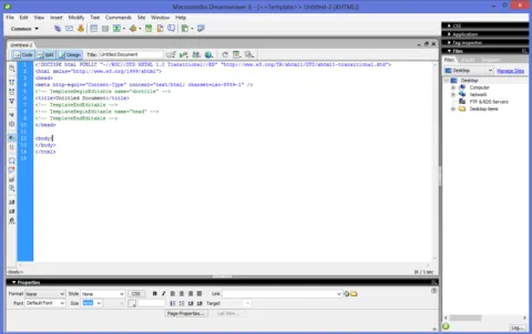 Dreamweaver, one of the web design software options for beginners