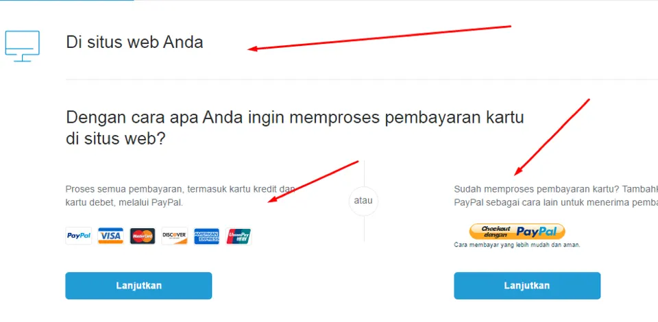pilih situs web